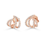 14K Gold Diamond Cage Earrings - 0.81 CT