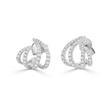 14K Gold Diamond Cage Earrings - 0.81 CT
