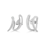 14K Gold Diamond Wrap Earrings - 0.17 CT