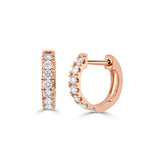 14K Gold Diamond Huggie- 0.30 CT