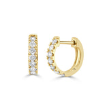 14K Gold Diamond Huggie- 0.30 CT