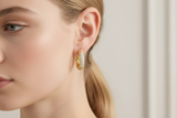 14K Gold Diamond Pave Huggie Earrings- 0.26 CT