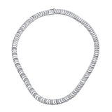 14K Gold Diamond Disc Necklace - 1.26 CT.