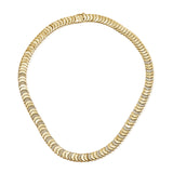 14K Gold Diamond Disc Necklace - 1.26 CT.