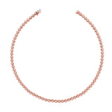 14K Gold Diamond Bezel Necklace 2.33 CT