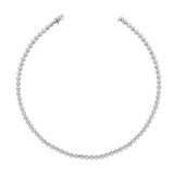 14K Gold Diamond Bezel Necklace 2.33 CT
