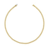 14K Gold Diamond Bezel Necklace 2.33 CT