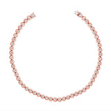 14K Gold Diamond Bezel Necklace - 4.98 CT
