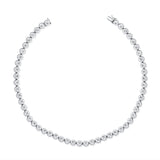 14K Gold Diamond Bezel Necklace - 4.98 CT