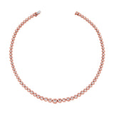 14K Gold Diamond Bezel Necklace -  3.03 CT