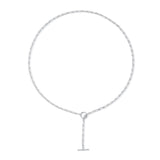 14K Gold Diamond Lariat Necklace - 2.92 CT
