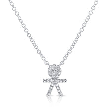 Load image into Gallery viewer, 14K Gold &amp; Diamond Boy Pendant