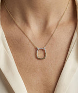 14K Gold Diamond Necklace- 0.09 CT