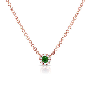 14k Gold Diamond & Gemstone Necklace