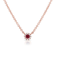 Load image into Gallery viewer, 14k Gold Diamond &amp; Gemstone Necklace
