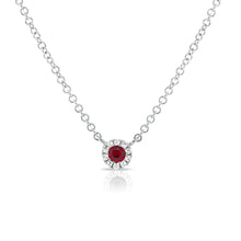 Load image into Gallery viewer, 14k Gold Diamond &amp; Gemstone Necklace