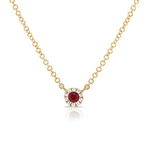 Load image into Gallery viewer, 14k Gold Diamond &amp; Gemstone Necklace