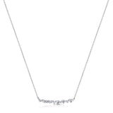 14K Gold & Diamond Bar Necklace - 0.59ct