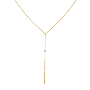 14K Gold & Diamond Larriet Necklace