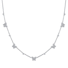 Load image into Gallery viewer, 14K Gold &amp; Diamond Butterfly Station Necklace