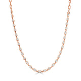 14K Gold Marquis Diamond Bezel Set Necklace - 2.33 CT