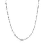 14K Gold Marquis Diamond Bezel Set Necklace - 2.33 CT