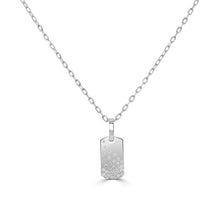 Load image into Gallery viewer, 14K Gold Diamond Sprinkle Plate Necklace