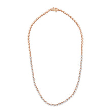 Load image into Gallery viewer, 14K Gold &amp; Pear-Shape Diamond Tennis Necklace