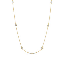 Load image into Gallery viewer, 14K Gold &amp; Mix-Shaped Diamond Two-Tone Necklace