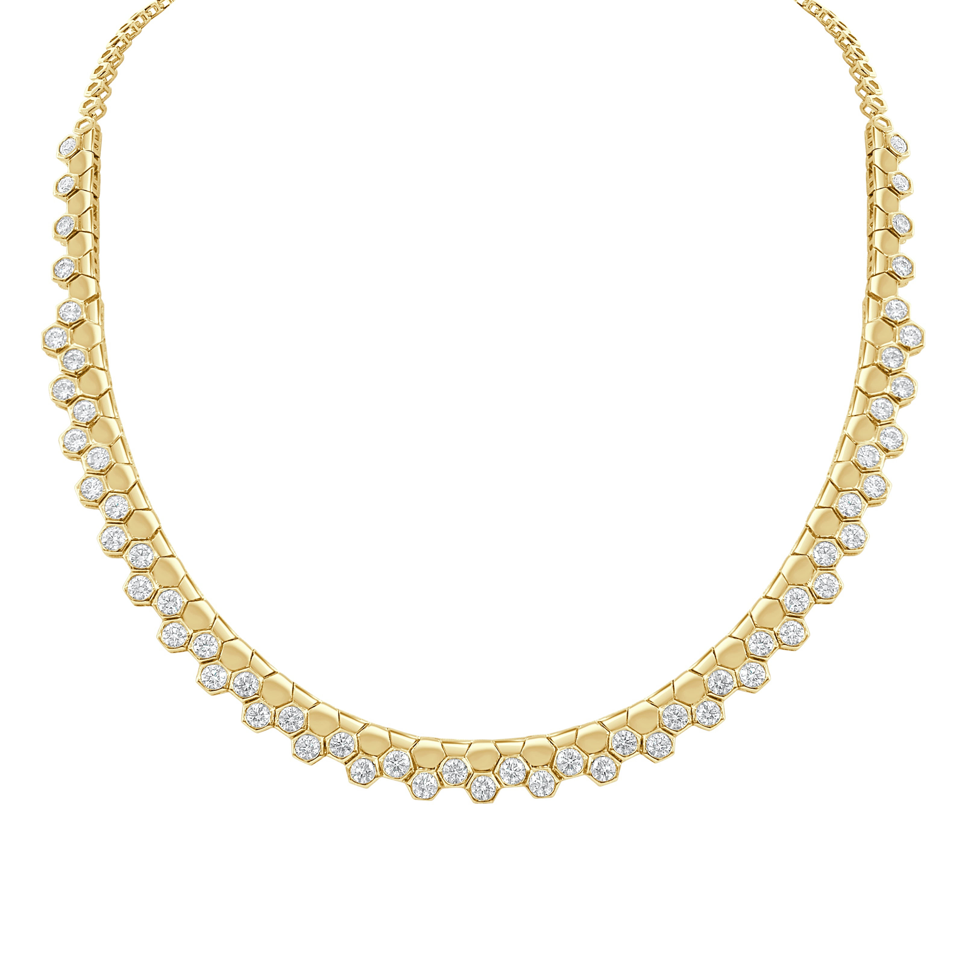 14K Gold Diamond Necklace- 5.15 CT