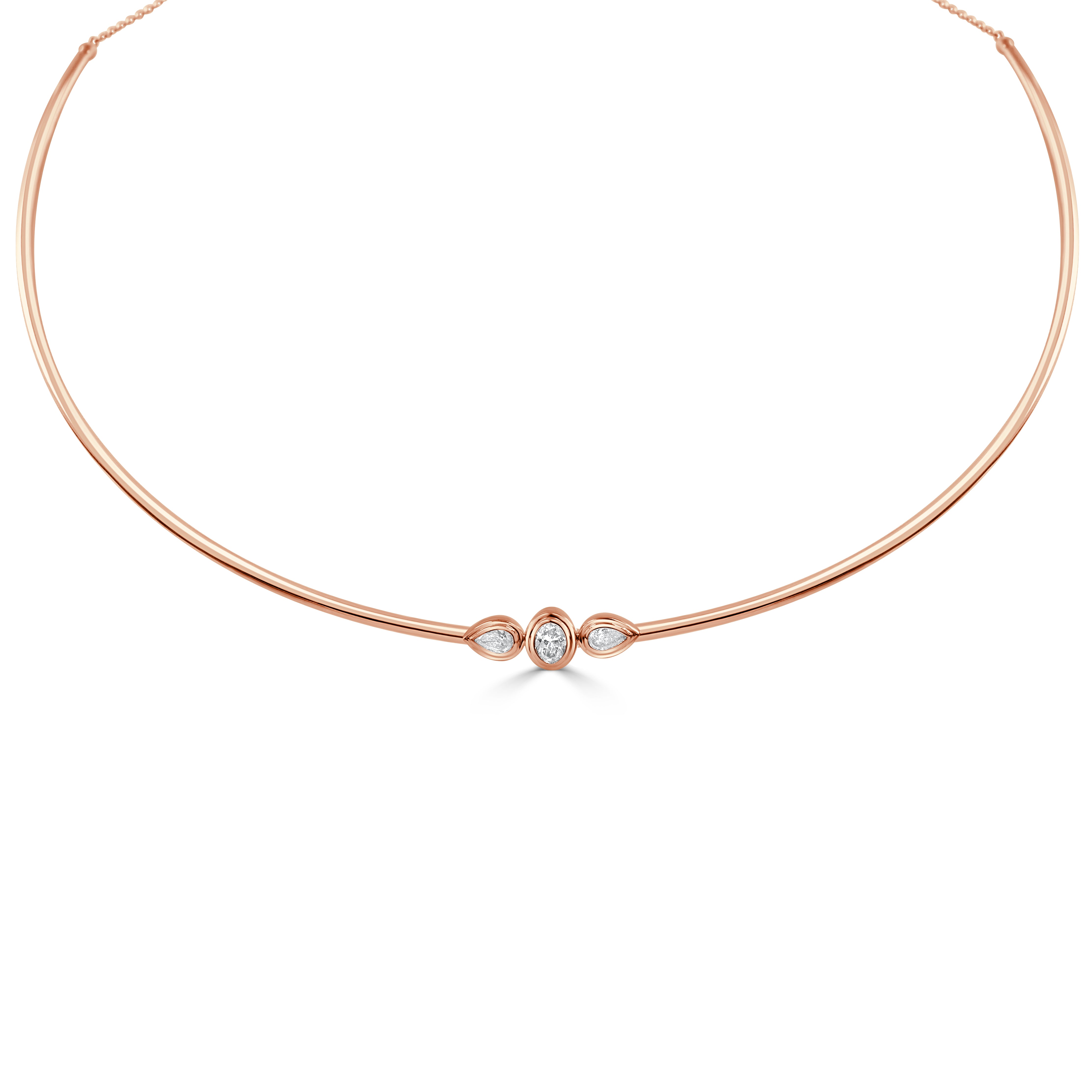 14K Gold Mixed Fancy Shape Diamond Necklace - 0.53 CT