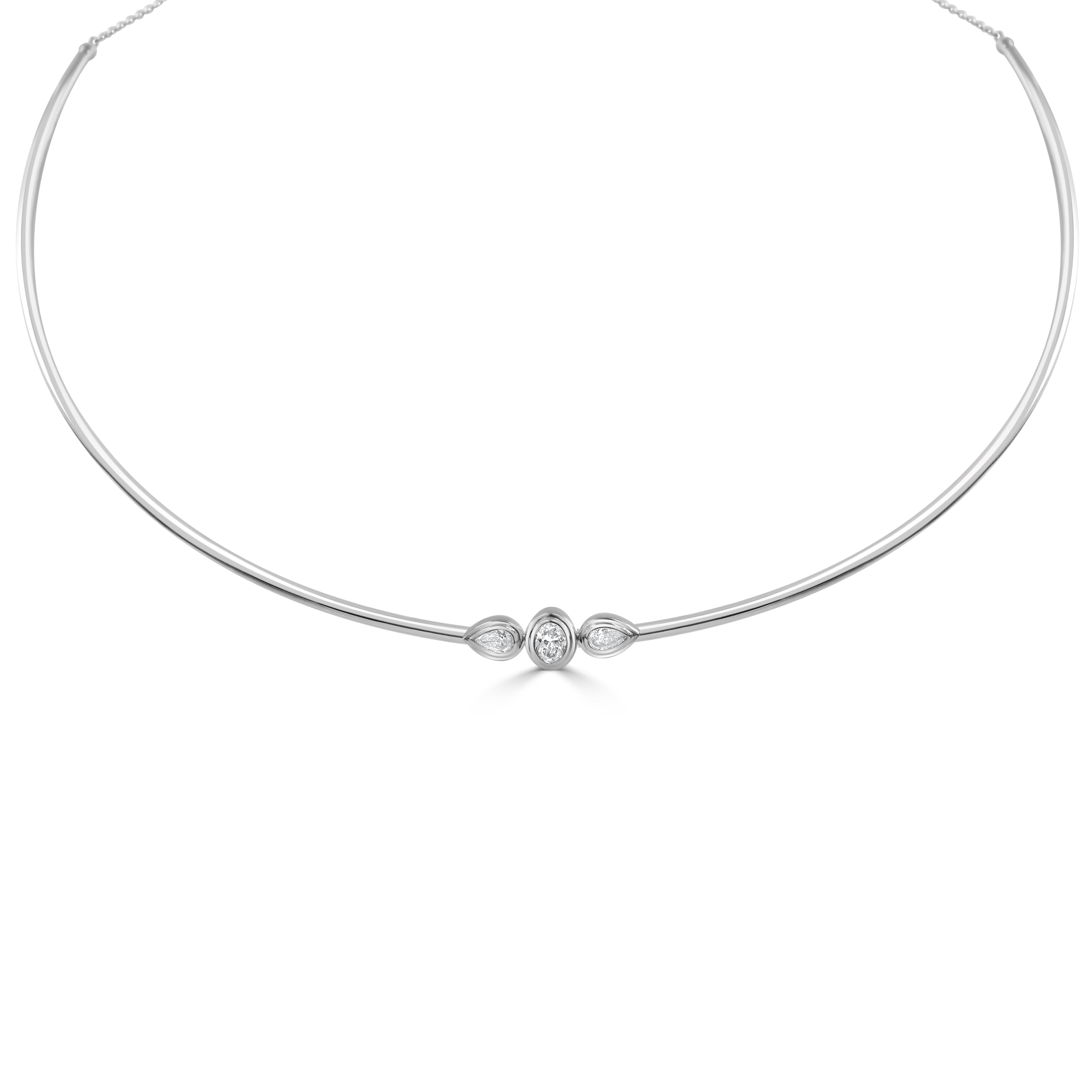 14K Gold Mixed Fancy Shape Diamond Necklace - 0.53 CT