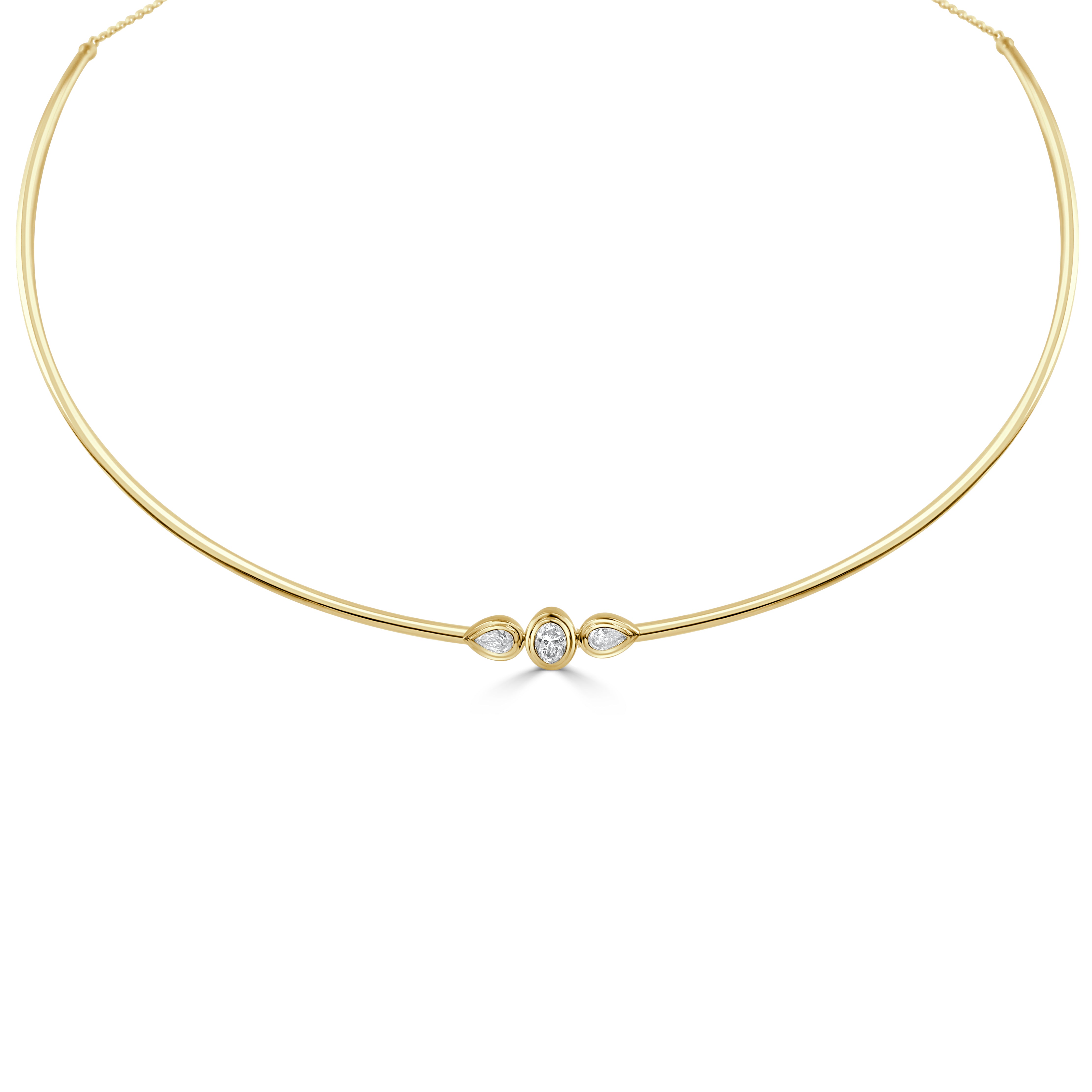14K Gold Mixed Fancy Shape Diamond Necklace - 0.53 CT