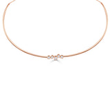 14K Gold Emerald Cut Diamond Necklace -0.54 CT