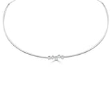 14K Gold Emerald Cut Diamond Necklace -0.54 CT