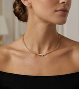 14K Gold Mixed Fancy Shape Diamond Necklace -0.48 CT