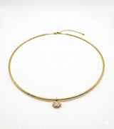 14K Gold Marquise Diamond Necklace - 0.38 CT