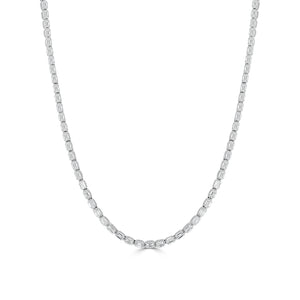 14K Gold & Emerald-Cut Diamond Tennis Necklace