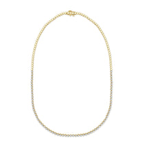 Load image into Gallery viewer, 14K Gold &amp; Diamond Tennis Necklace