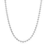18K Gold & Pear Shape Shape Diamond Necklace - 6.21ct