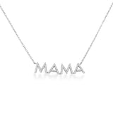 14K Diamond MAMA Necklace - 0.16 CT