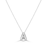 14K Gold Bubble Initial Necklace