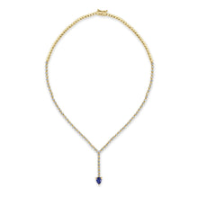 Load image into Gallery viewer, 14k Gold Diamond &amp; Gemstone Drop Necklace