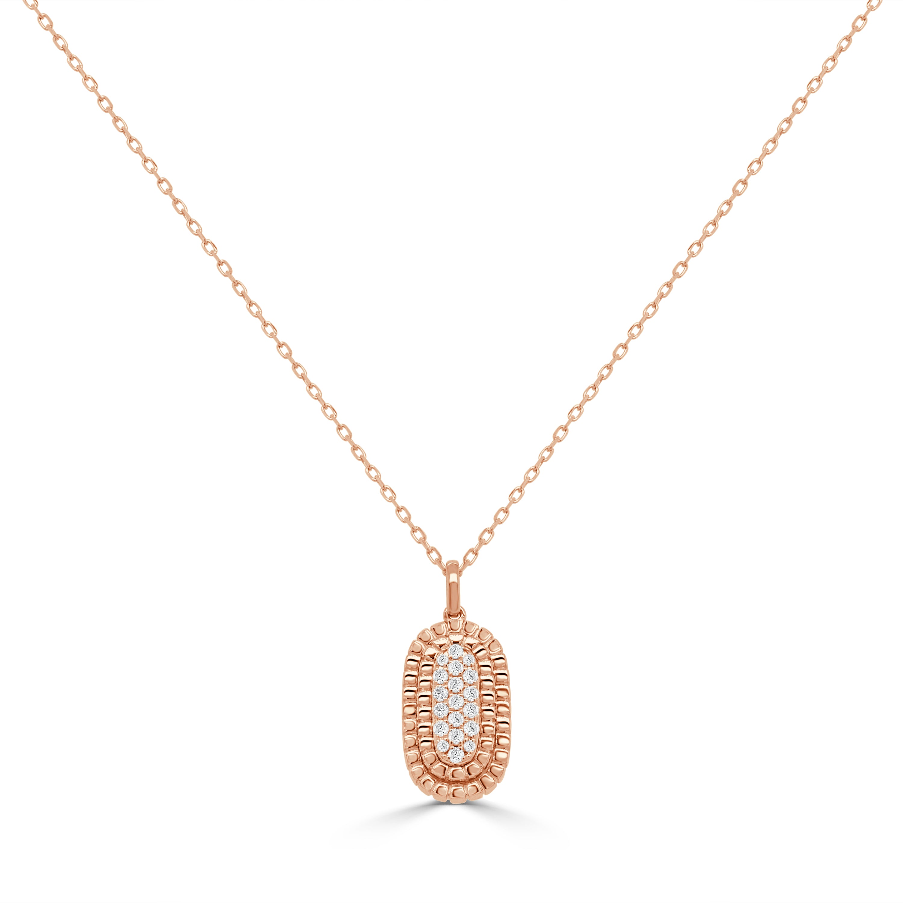 14K Gold Diamond Pendant Necklace - 0.22 CT