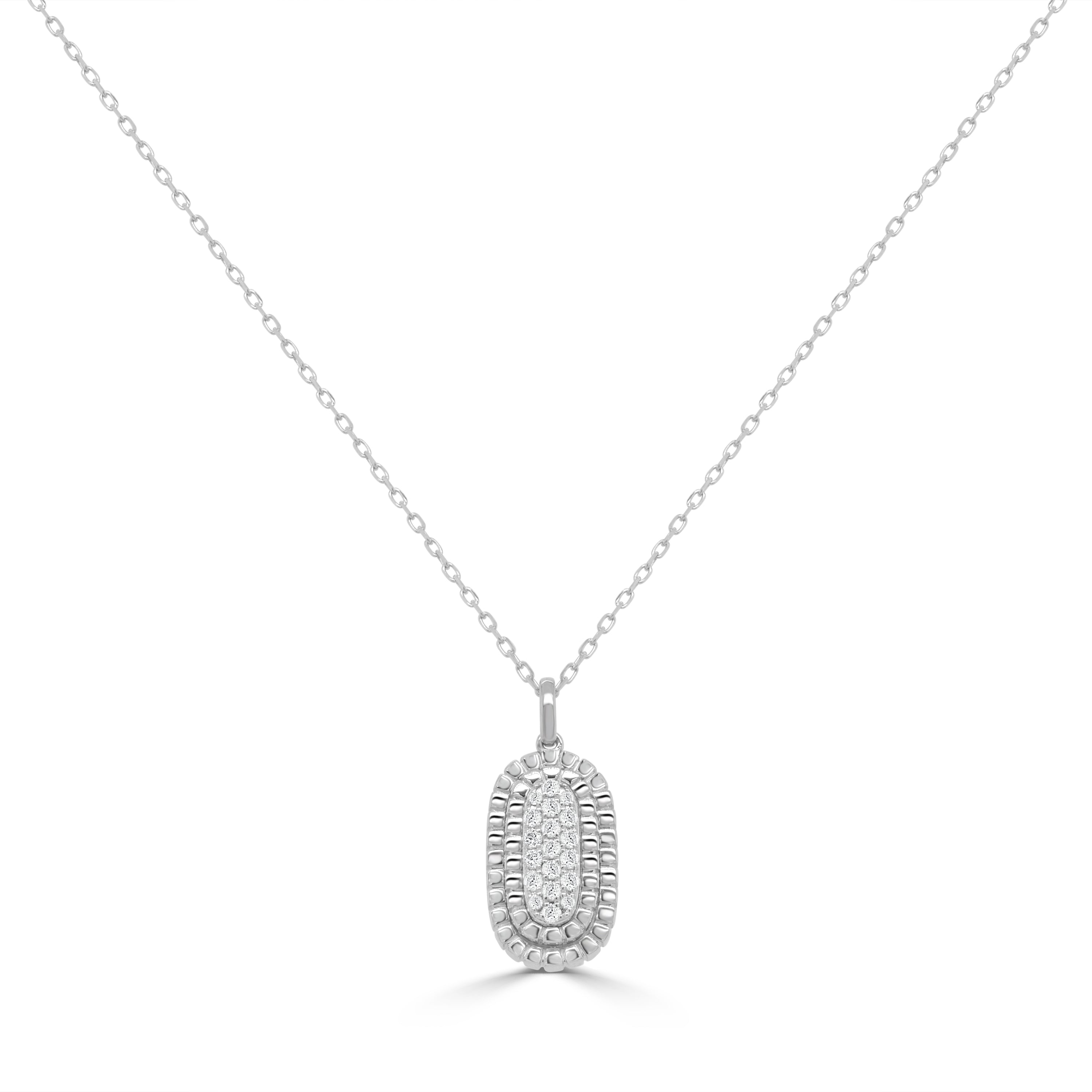 14K Gold Diamond Pendant Necklace - 0.22 CT