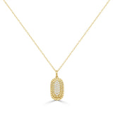 14K Gold Diamond Pendant Necklace - 0.22 CT