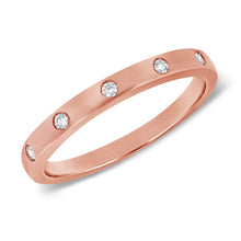 Load image into Gallery viewer, 14k Gold &amp; Diamond Band