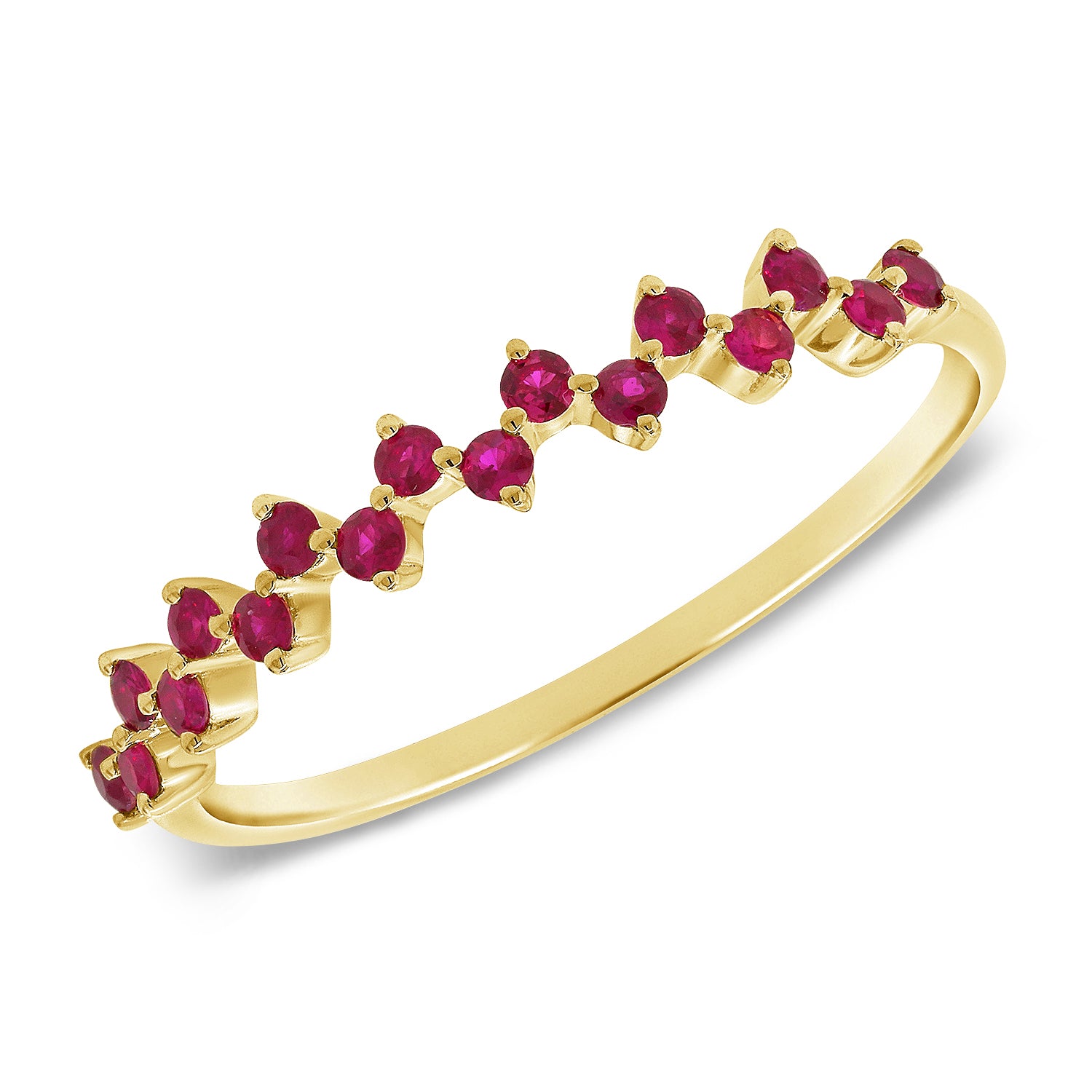 14K Gold Ruby Band - 0.23 CT