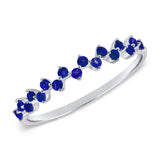 14K Gold Sapphire Band 0.27 CT