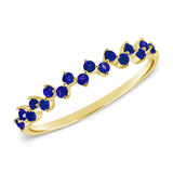 14K Gold Sapphire Band 0.27 CT